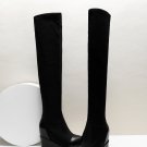 shoes 2017 wedges winter over-the-knee women platform high heel woman new style black slip-on winter