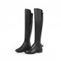shoes 2017 winter new arrival women warm short plush over the knee boots modern buckles square heels