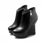 shoes 2017 new arrival hot sale women fashion ankle boots punk style chalsea boots side zipper cow l