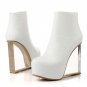 shoes 2017 new arrival women ankle boots modern round toe side zipper platform fashion boots women f