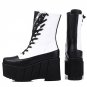 shoes 2017 women mid calf boots fashion riding creasing comfortable wedges modern round toe side zip
