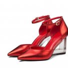 fashion sandals summer high heels woman new 2017 shallow shoes pumps pointed toe wedges ladies party