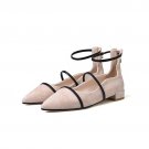 women shoes narrow band office after the zipper grind arenaceous pointed toe wedding spring wear-res
