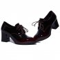 new spring autumn fashion trend dress style patent leather wearproof women shoes thick heels skid re