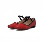 women ballet shoes elastic band solid black convenient soft low heel spring lady square toe wear-res
