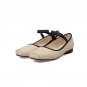 women ballet shoes elastic band solid black convenient soft low heel spring lady square toe wear-res