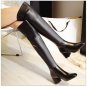 WETKISS Over The Knee Boots Concise Style Riding Boots Winter Made Of Genuine Leather Sexy High Heel