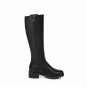 Proof Rubber Sole Knee Boots Natural Leather Winter Boots 2018 New Style Zipper Female Shoes Woman C