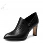 Embossed Cow Leather Pumps High Spike Heel Women\'s Shoes 2018 New Arrival Zipper Ladies Pumps Point