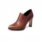 Embossed Cow Leather Pumps High Spike Heel Women\'s Shoes 2018 New Arrival Zipper Ladies Pumps Point