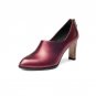 Natural Leather Pumps 2018 New Arrival Concise Commuting Shopping Pumps Back Zipper Women\'s High He