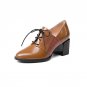 New Arrival Lace Up Pumps Mature Pointed Toe Ladies Pumps Leisure Shopping Women\'s High Heel Shoes 