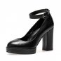 New Arrival Buckle Strap Platform Pumps Women High Square Heel Shoes Shopping Commuting Female Shoes