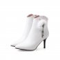 Top quality cow leather boots in spring autumn high heels shoes woman ankle boots sexy lady party bo