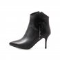 Top quality cow leather boots in spring autumn high heels shoes woman ankle boots sexy lady party bo