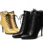 Top quality cow leather shoes woman spring autumn ankle boots solid zip fashion sexy lady women boot