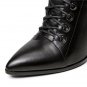 Top quality cow leather shoes woman spring autumn ankle boots solid zip fashion sexy lady women boot
