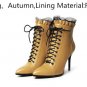 Top quality cow leather shoes woman spring autumn ankle boots solid zip fashion sexy lady women boot