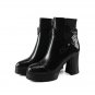 Platform boots in spring autumn high heels shoes woman ankle boots for women genuine leather boots b