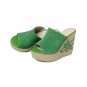 Top quality wedges shoes high heels 11cm summer platform shoes woman sandals genuine leather shoes f