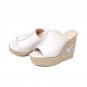Top quality wedges shoes high heels 11cm summer platform shoes woman sandals genuine leather shoes f
