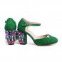 Two colors women sandals high heels shoes buckle shallow rhinestone party shoes fashion popular genu