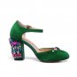 Two colors women sandals high heels shoes buckle shallow rhinestone party shoes fashion popular genu