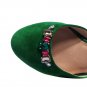 Two colors women sandals high heels shoes buckle shallow rhinestone party shoes fashion popular genu
