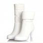 Winter Genuine Real Leather Casual Snow Boots Waterproof Women Plush Half Boots High Heel Boots Fash