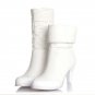 Winter Genuine Real Leather Casual Snow Boots Waterproof Women Plush Half Boots High Heel Boots Fash