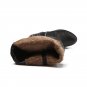 Women Genuine Real Leather Knee Boots Winter Boots Sexy High Heel Round Toe Zipper Fashion Buckle Wo