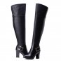 Women Real Leather Over Knee Boots Winter Snow Boots Sexy High Heel Zipper Women Riding Boots Women 