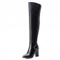 Women Real Leather Over Knee Boots Winter Snow Boots Sexy High Heel Zipper Women Riding Boots Women 