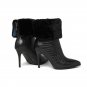 Large Size 33-43 Wool Genuine Leather Pointed Toe Winter Shoes Woman Sexy Thin High Heels Party Boot