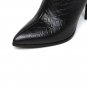 Large Size 33-43 Wool Genuine Leather Pointed Toe Winter Shoes Woman Sexy Thin High Heels Party Boot