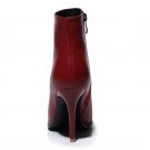 Sexy Fashion Boots Ankle Brand Genuine Leather Spring Autumn Thin High Heels Pointed Toe Party Weddi