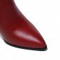 Sexy Fashion Boots Ankle Brand Genuine Leather Spring Autumn Thin High Heels Pointed Toe Party Weddi
