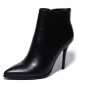 Sexy Fashion Boots Ankle Brand Genuine Leather Spring Autumn Thin High Heels Pointed Toe Party Weddi