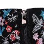 Ethnic Style Flowers Embroidery Cow Suede Genuine Leather Large Size 34-43 Women Shoes Sexy High Hee