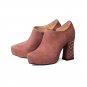 Large Size 33-43 Kid Suede Leather Women Shoes Woman Sexy Platform High Heels Black Pink Party Weddi