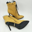 large size 2016 winter fashion women boots stiletto high heels pointed toe shoes genuine leather sol