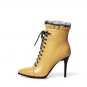 large size 2016 winter fashion women boots stiletto high heels pointed toe shoes genuine leather sol