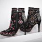 ASUMER High Quality Autumn Winter Women Buckle ankle boots high heels Genuine leather motorcycle boo