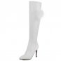 Woman Thin High Heel Over Knee Long Boots Women Pointed Toe Botines Mujer Warm Fur Winter Heels Shoe