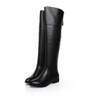 over knee long boots natural real genuine leather boots women boot high heel shoes R5017 EUR size 34