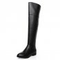 over knee long boots natural real genuine leather boots women boot high heel shoes R5017 EUR size 34