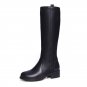 Women Real Leather Knee Boots Square Heel Shoes Fashion Female Zipper Shoes Winter Martin Boots Wome