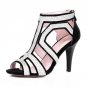 women real leather fretwork red bottom peep toe high heel sandals sexy fashion brand lady heeled sho
