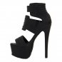 Stiletto Shoes Women High Heel Sexy Sandals Thin Heel Platform Brand Vintage Sandalen Shoes Footwear