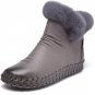 Fashion Fur Genuine Leather Pleated Sewing Shoes 2017 Winter Warm Short Plush Ankle Boots Casual Wom
